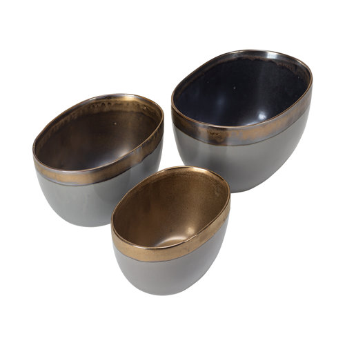 Import Collection Ceramic Decorative Bowl Set of 3 Wayfair
